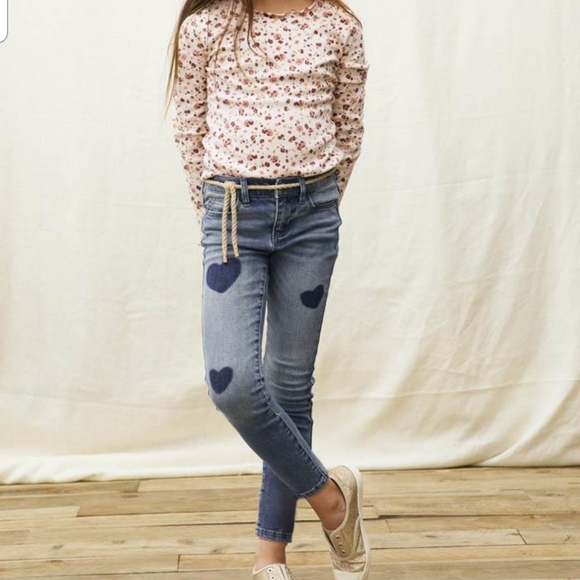 Matilda Jane Other - Marilee Girls Denim Heart 5-Pocket Jeans